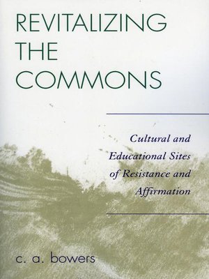 cover image of Revitalizing the Commons